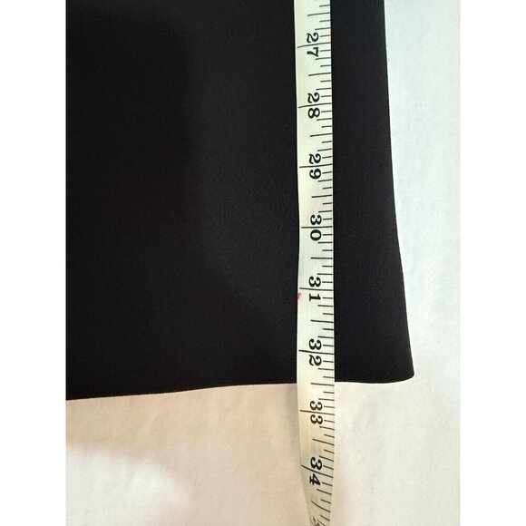 NWT The Kooples Women's Short Black Dress With Leather & Square Neckline‎ Size 8 - Picture 10 of 16